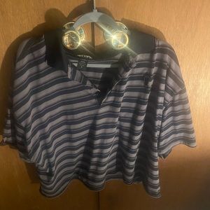 Coffin striped cropped shirt